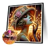 (Multi-Style)Elegant Butterfly Girl-Partial Special Shaped Diamond Painting 30*30cm