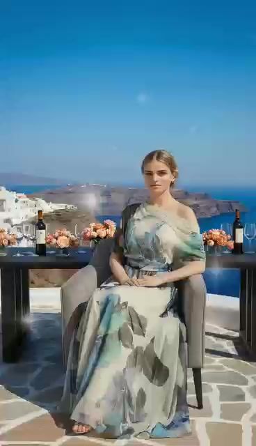 French Sky Blue Asymmetrical Print Chiffon Long Dresses Summer