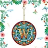 >SALE<A-Z 26 Letters Double Sided Special Shape Diamond Painting Keychain Pendant (W)