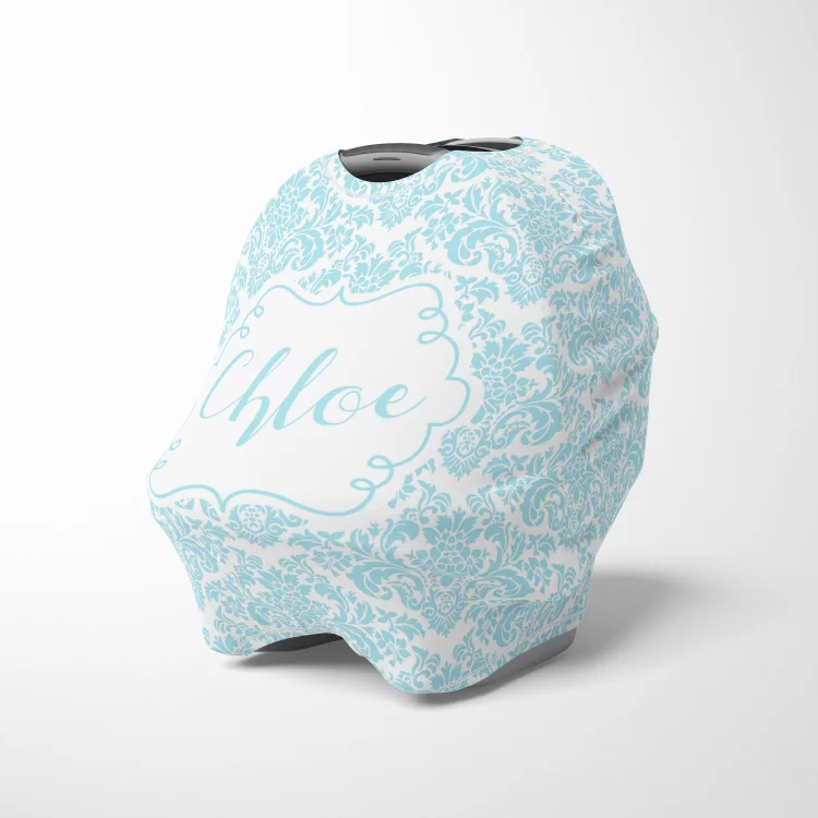 Personalized Flower Baby Car Seat Canopy| Canopyl136
