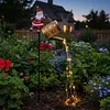 Christmas Santa Solar Kettle Lights Solar Watering Can Lights Outdoor Decoration