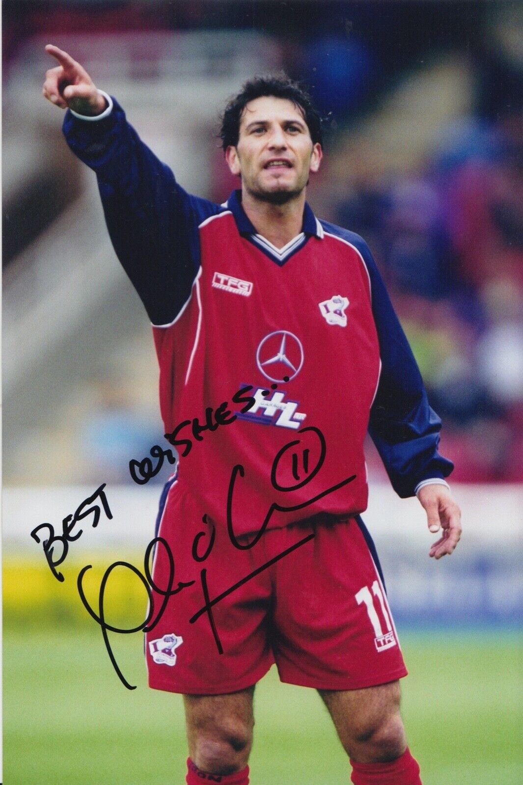 Alex Calvo-Garcia Hand Signed 9x6 Photo Poster painting - Scunthorpe United Football Autograph.