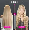 S&egrave;che-cheveux 5-en-1 avec Brosse et Fer &agrave; Boucler
