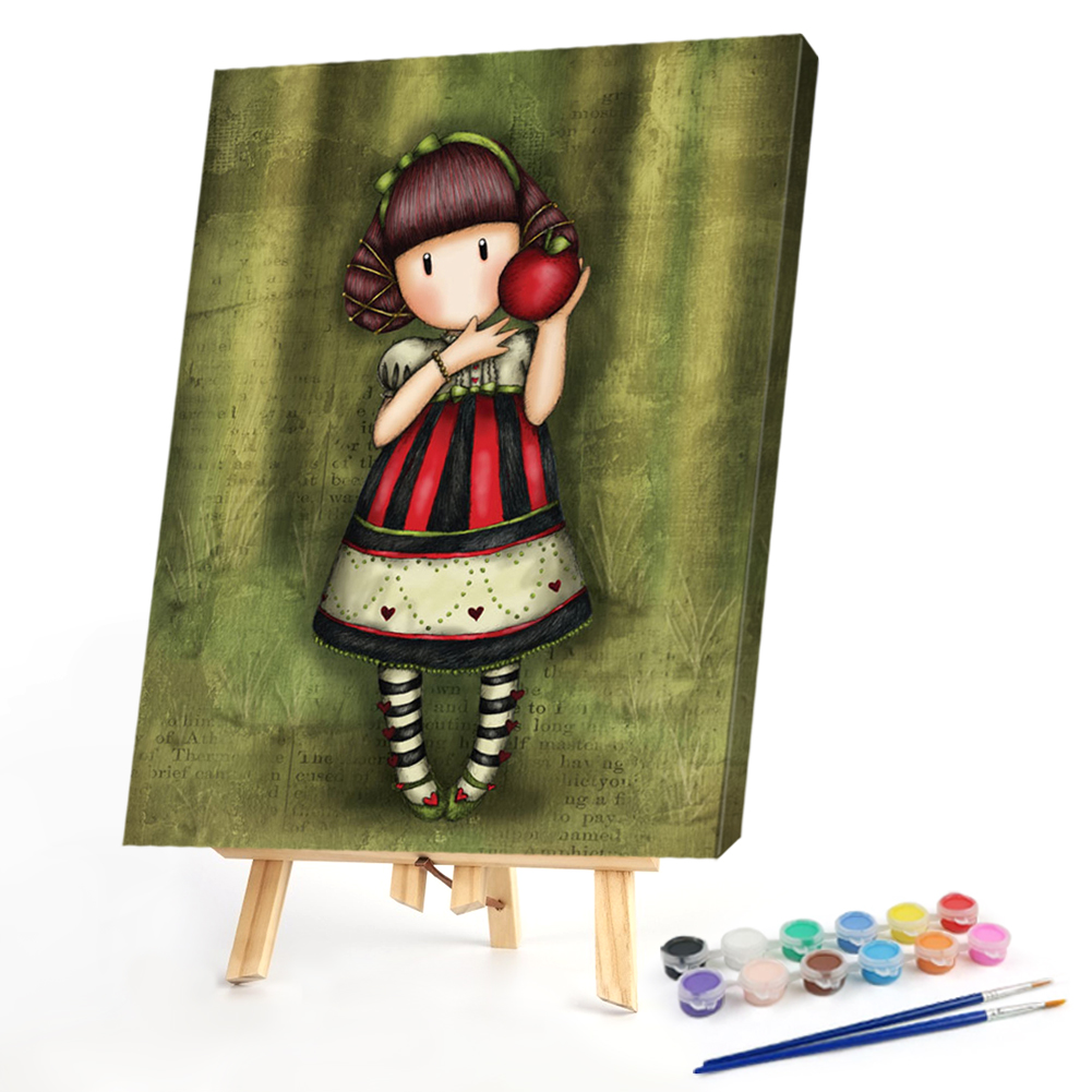 

40*50CM - Paint By Numbers - Little Girl, 501 Original