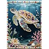 Meeresschildkr&ouml;te speziell geformte DIY-Teilbohrer Diamantkunst Perlen-Malset f&uuml;r Erwachsene Anf&auml;nger Wohnkultur Kunsthandwerk Perlen-Diamantmalerei 3