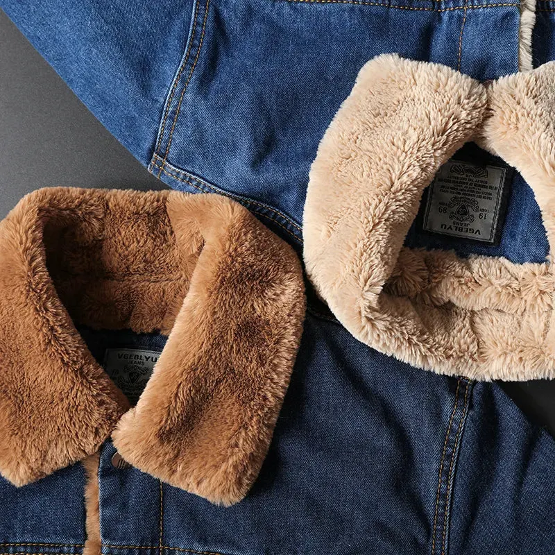 Tom Harding Fleece Denim Jacket