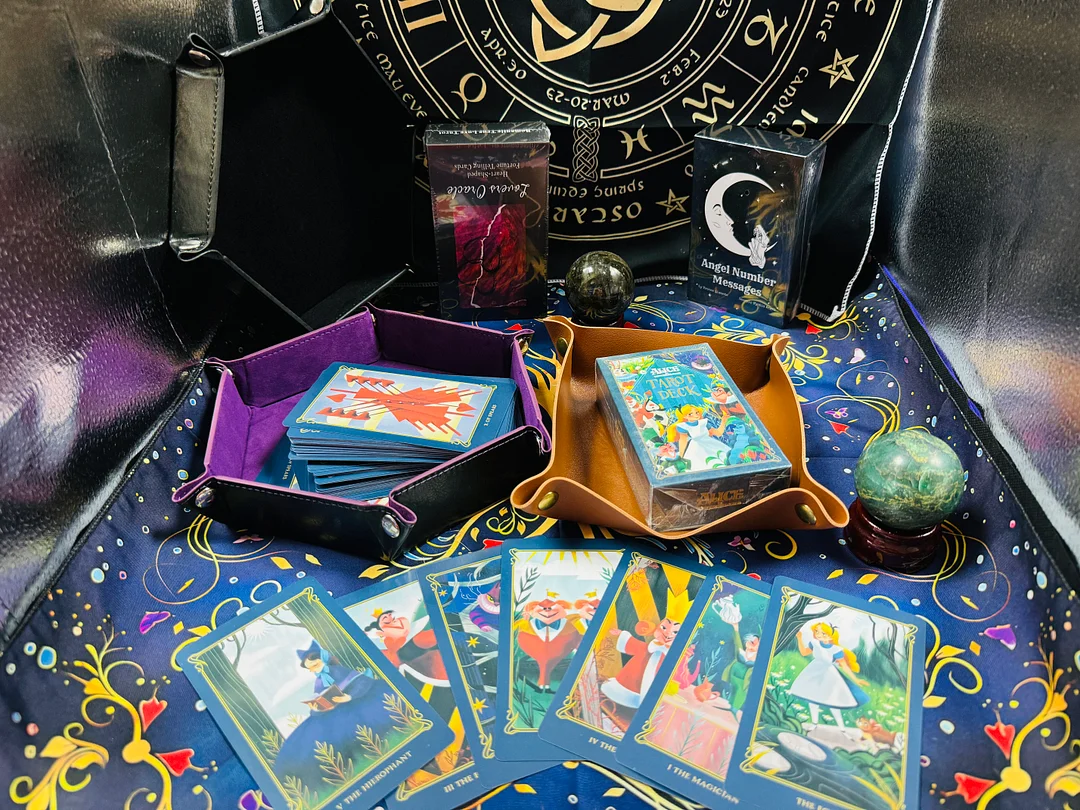 Leather Tarot Tray