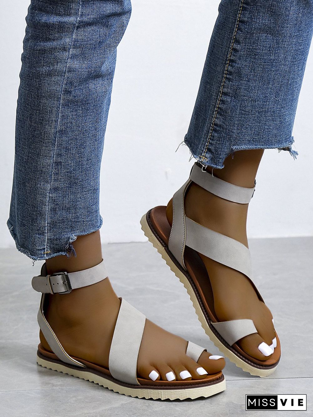 Vintage Soft Sole Roman Thong Sandals