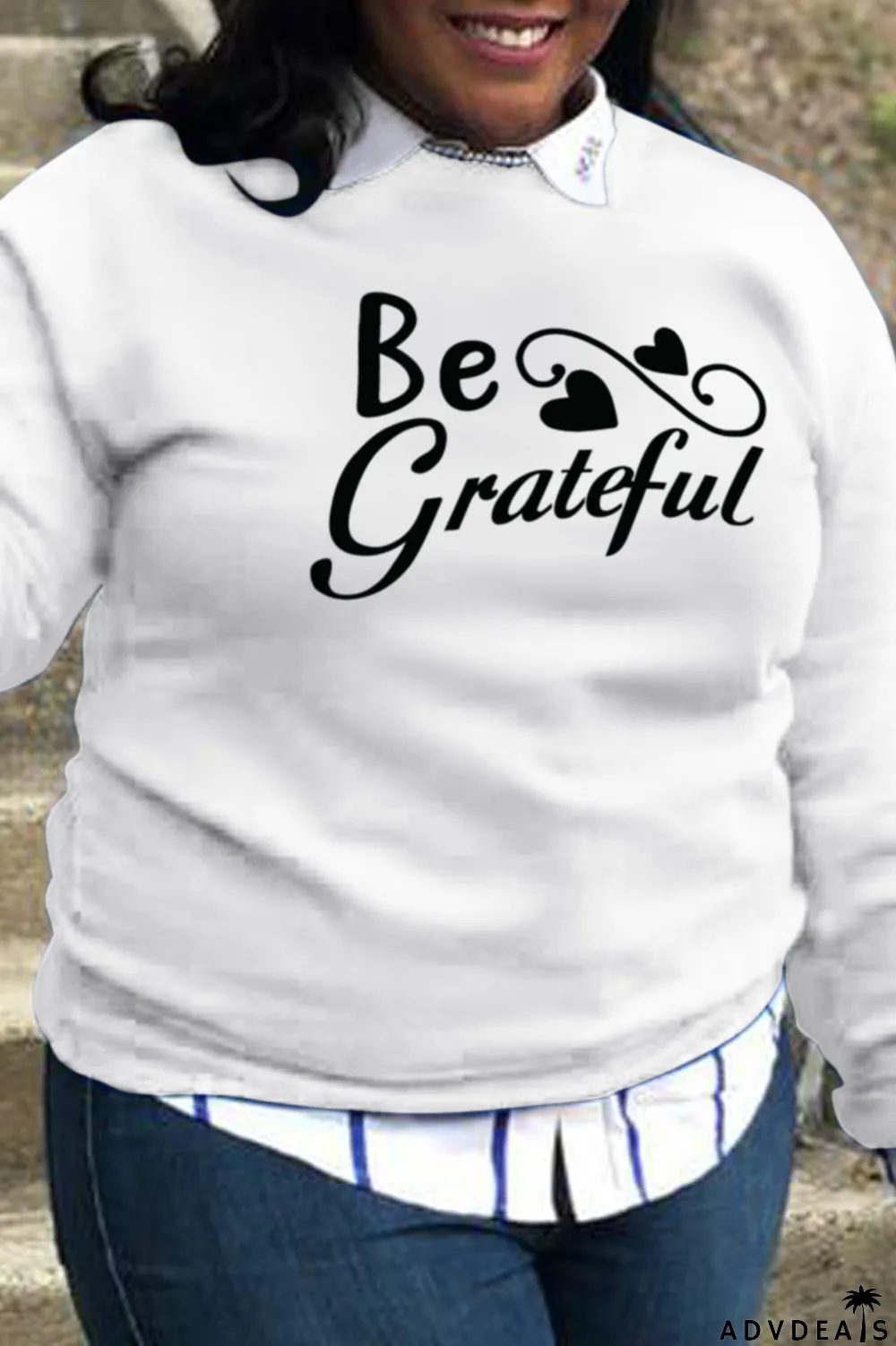 Grey Casual Vintage Print Letter O Neck Tops