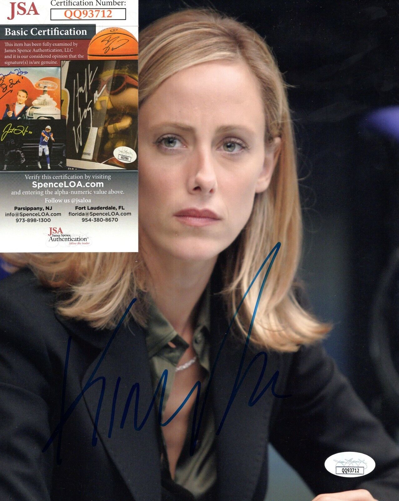 Kim Raver Grey's Anatomy 24 Actress Hand Signed Autograph 8x10 Photo Poster painting w/ JSA COA