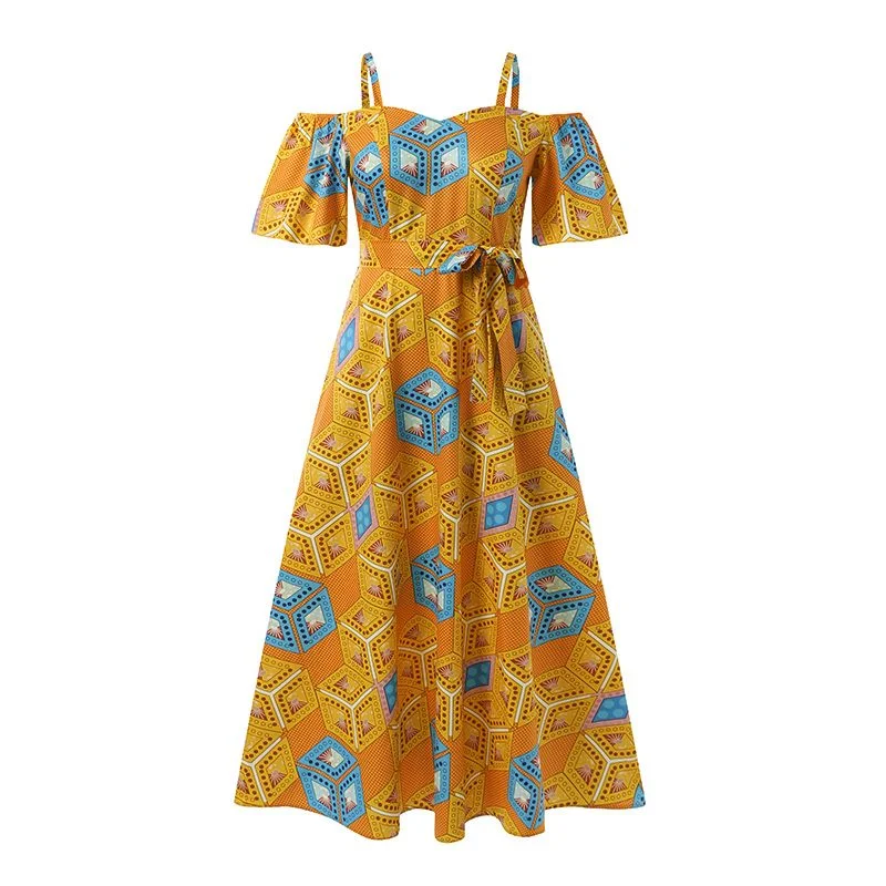 Sleeveless Long Maxi Dress VONDA 2022 Women Printed Summer Sundress Casual Baggy Vestido Robes Longue Bohemian Maxi Dress Baggy
