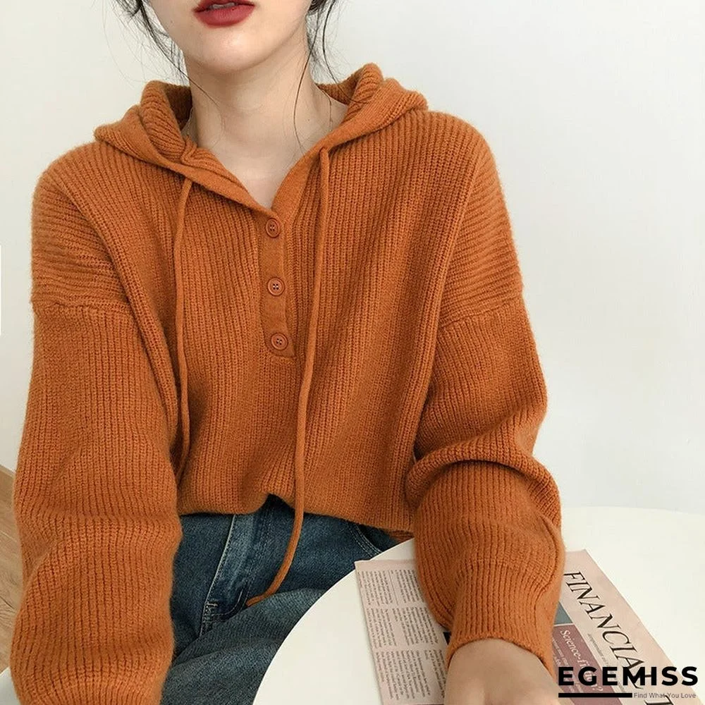 Candy-colored Loose Lazy Hoodie Worn Outside The Wind | EGEMISS