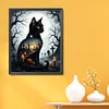 Cat Silhouette Halloween-11CT Stamped Cross Stitch 40*50cm/15.75*19.69in tapestrymarket