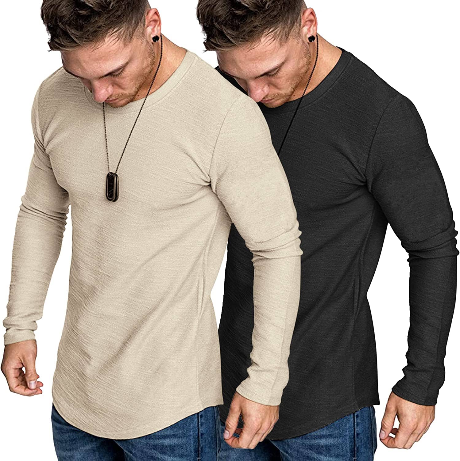 2-Pack Muscle Fitted Workout T-Shirt