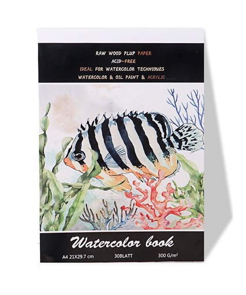 30 Sheets 300 GSM Watercolor Book A4