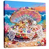 Framed Dreamy Pearl Seashell - Pearls Painting Kit for Creativity DIY Pearl Dot Crafts for Gift Home Wall Decor 25*25CM