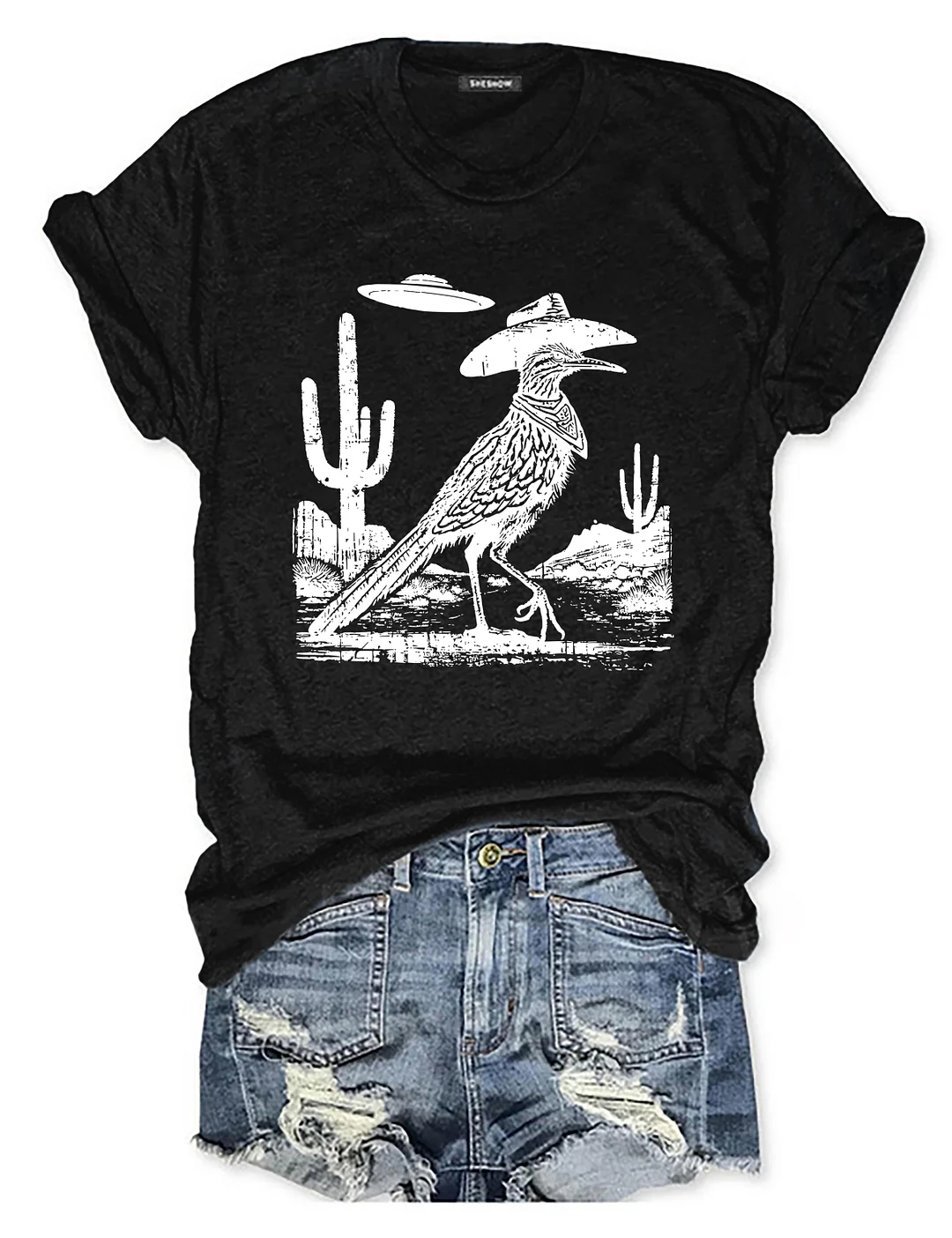 Roadrunner UFO Bird Lover T-shirt