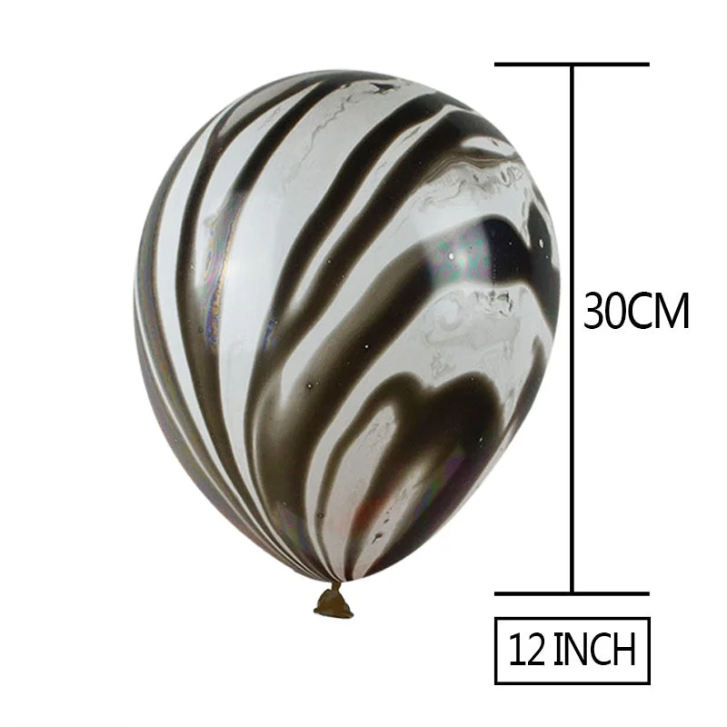 10Pcs Blue Pink Agate Marble Balloons Colorful Latex Air Balloon for Baby Shower Birthday Party Decor Kids Party Supplies 12