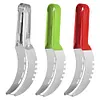 Stainless Steel Watermelon Slicer Cutter with Non-Slip Handle Fruit Corer Cutter