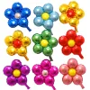 50PCS Aluminum Film 18" Colorful 5 Petals Flower Shaped Balloons Wedding Party Festive Decors