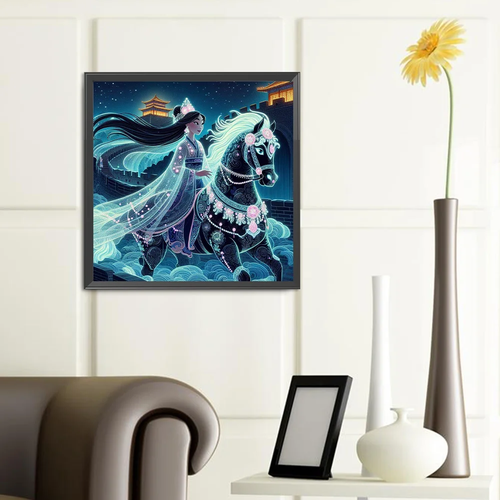 Diamond Painting - Full Round Drill - Princess Mulan(Canvas|40*40cm)