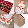 DIY Diamond Painting Christmas Stockings Hanging Ornaments Large Capacity Xmas Socks Pendant Wear Resist Candy Gift Storage Bags for Family Christmas Holiday Party Decoration (Santa Claus)
