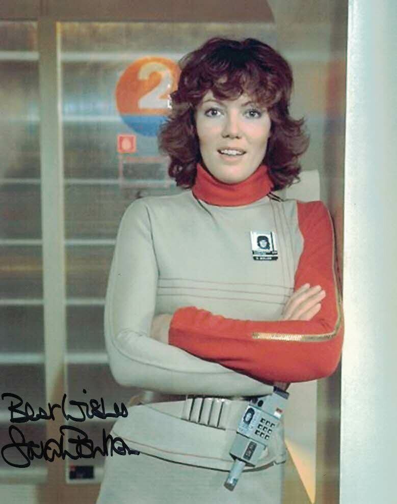 SARAH BULLEN - Operative Kate in Space 1999 hand signed 10 x 8 Photo Poster painting