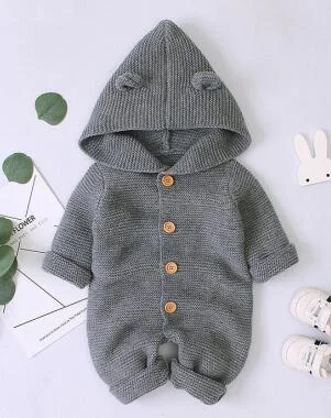 Baby Girl Romper Knitted Newborn Baby Clothes Romper With Hat Infant Toddler Jumpsuit For Kids Cotton Toddler Boys Jumpsuit