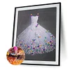 Diamond Painting-DIY Crystal Rhinestone White Wedding Dress