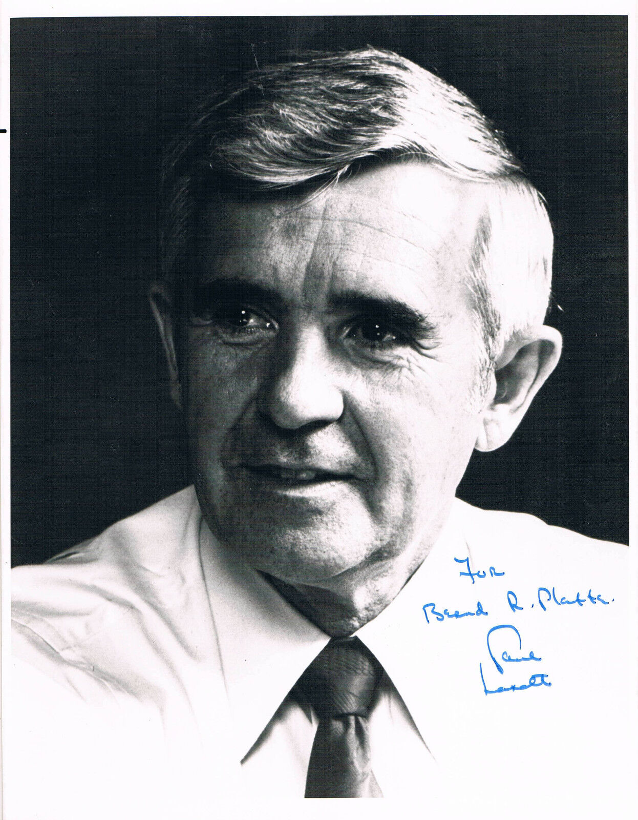 USA Governor Senator Paul Laxalt 1922-2018 genuine autograph signed 8x10