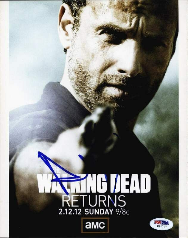 Andrew Lincoln PSA/DNA authentic signed 8x10 Photo Poster painting |CERT Autographed B0004