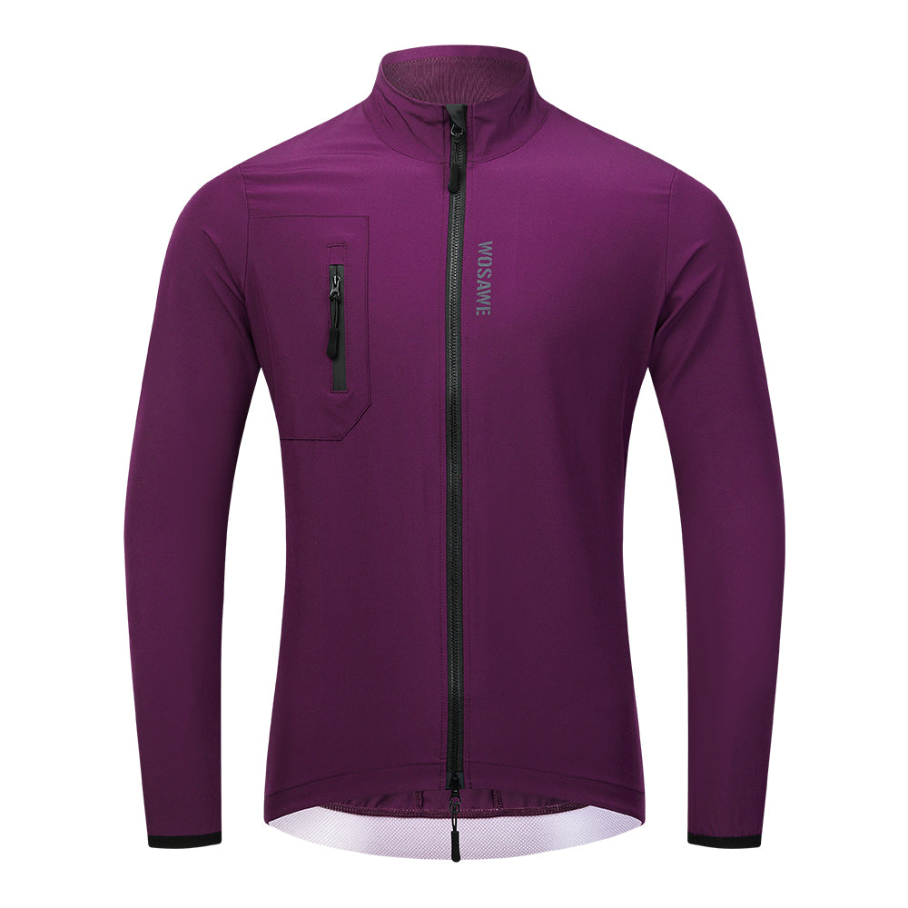 WOSAWE Men's Cycling Jacket Lightweight Windproof Running Jacket