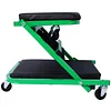 AVGVLIJ 2-in-1 Mechanic Creeper and Stool, 36" Z Creeper Seat, 300 lbs Capacity, Low Profile Design with 6 Smooth-Rolling Wheels, Garage Tool for Mechanics (Green)