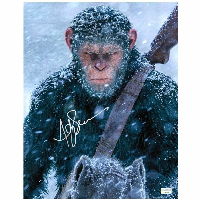 Andy Serkis Autographed War for the Planet of the Apes Caesar 11x14 Photo Poster painting