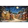 Starry Night In A European Town-11CT Stamped Cross Stitch 50*85cm/19.69*33.46in(Big Size) tapestrymarket