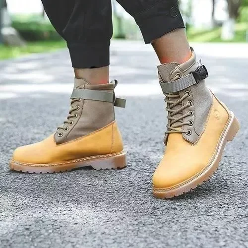 Women's Lace-up Ankle Boots Low Heel Boots  Stunahome.com