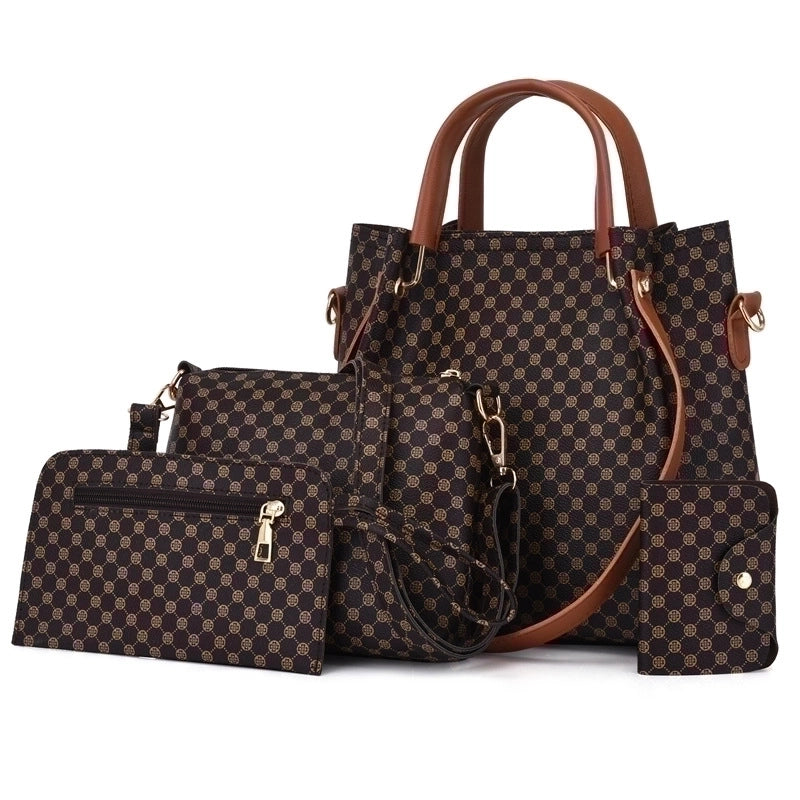 Women's Medium All Seasons Pu Leather Vintage Style Bag Sets