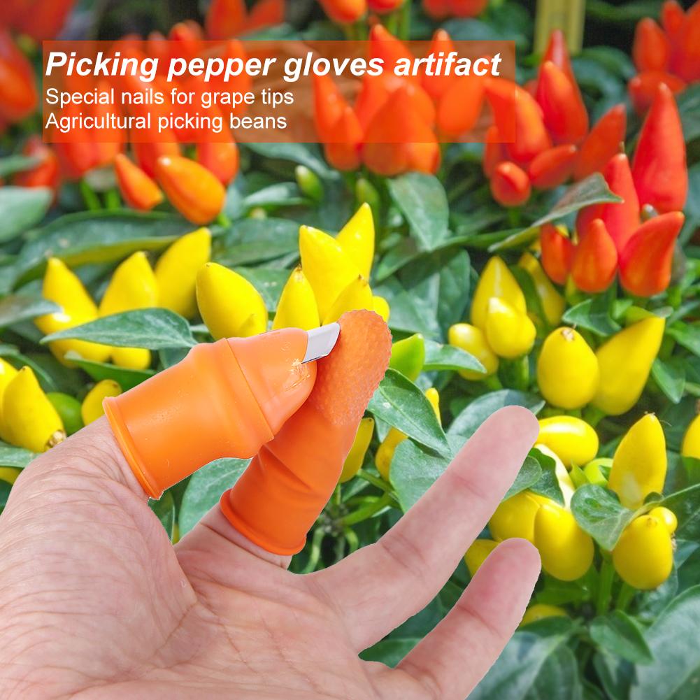 Silicone Thumb Knife Plucking Device for Cutting Vegetable Agricultural от Cesdeals WW