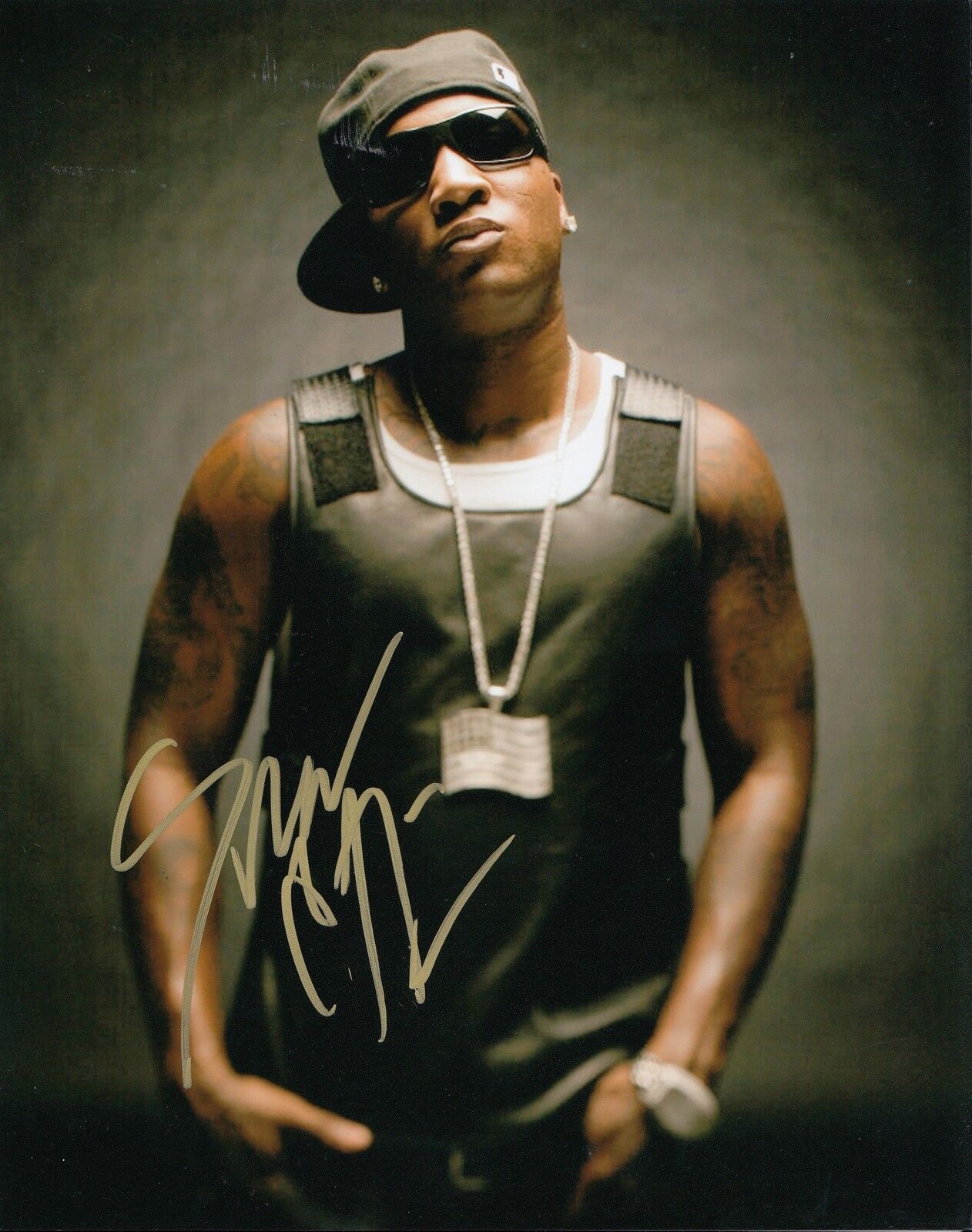 YOUNG JEEZY signed (SNOWMAN) LIL J RAP *HIP HOP* 8X10 Photo Poster painting W/COA #1