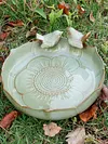 Ceramic Birdbath Bowl Bird Feeder Bird Feeding Bowl for Outdoor Garden Courtyard
