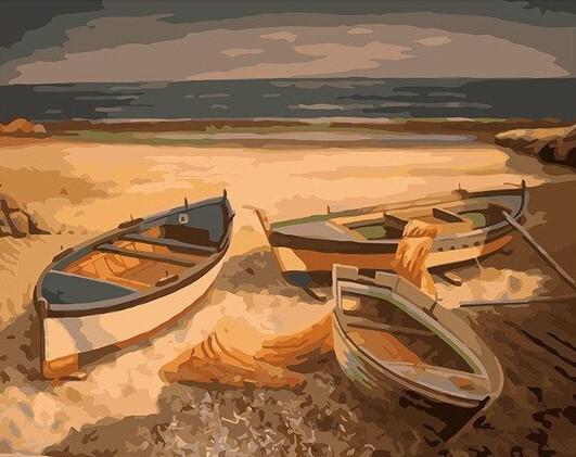 

Abandoned Fishing Boats – Paint By Numbers - 40*50CM, 501 Original