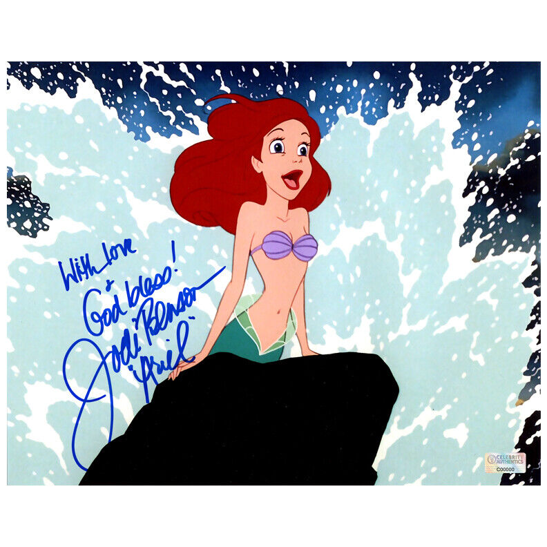 Jodi Benson Autographed The Little Mermaid Ariel 8×10 Scene Photo Poster painting