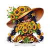 (US Only)Acrylic Special Shape Sunflower Girl Diamond Painting Desktop Ornaments