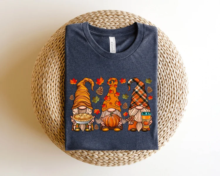 Cute Fall Sweatshirt, Fall Gnomes Sweat, Thanksgiving Sweat, Autumn Sweat, Pumpkin Sweat socialshop