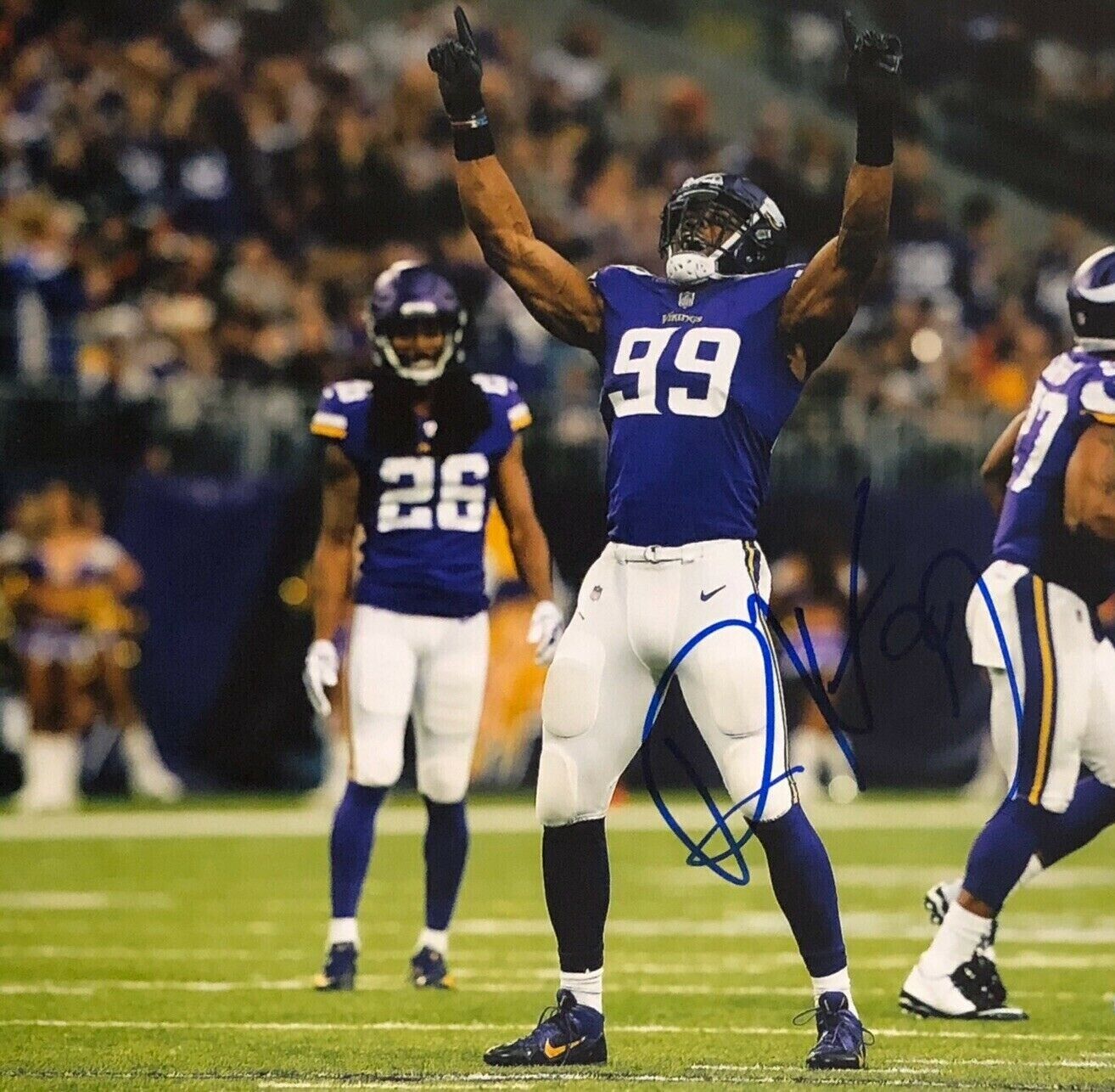 Danielle Hunter Autographed Signed 8x10 Photo Poster painting ( Vikings ) REPRINT