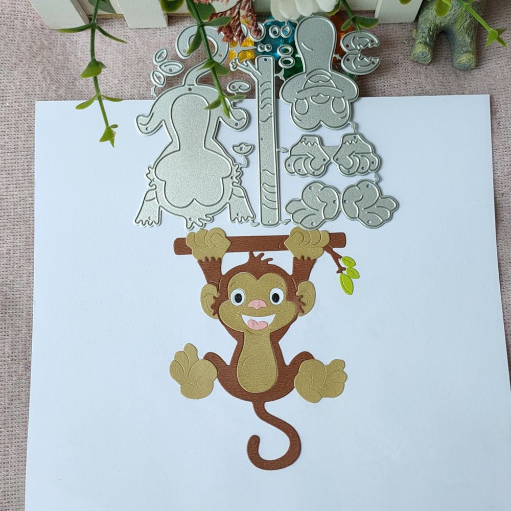 New Animals monkeys metal cutting die scrapbook for photo album paper diy gift card decoration embossed dice