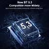 Bluetooth-compatible5.3 Audio Adapter Connect 2 Earphones for Projector Speakers