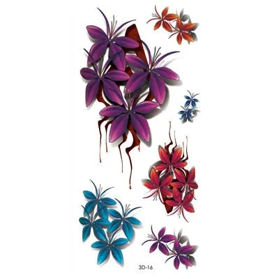 Beauty 1 Pcs Make Up Fake Temporary Tattoos Stickers Rose Flowers Arm Shoulder Tattoo Waterproof Women Big Flash Tattoo On Body