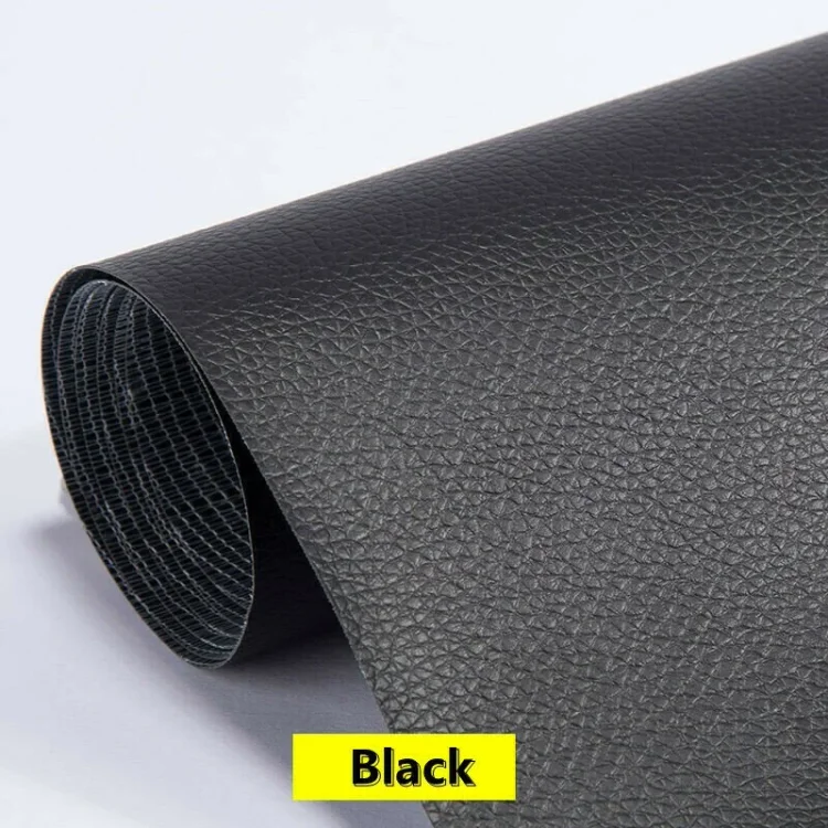 SofaRefinish Self-Adhesive Leather Refinisher Cuttable Sofa Repair (14.5X55  in, Dark Brown)