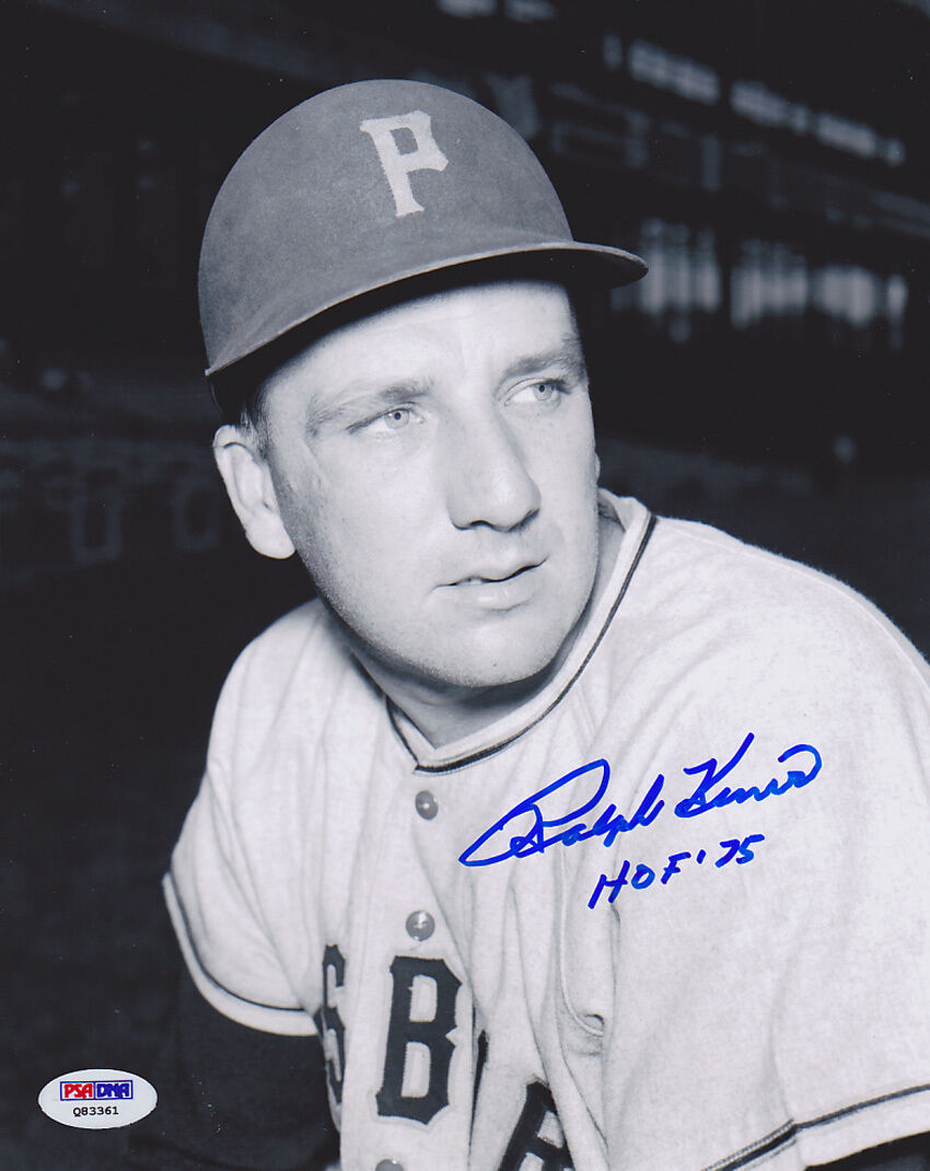 Ralph Kiner SIGNED 8x10 Photo Poster painting + HOF '75 Pittsburgh Pirates PSA/DNA AUTOGRAPHED